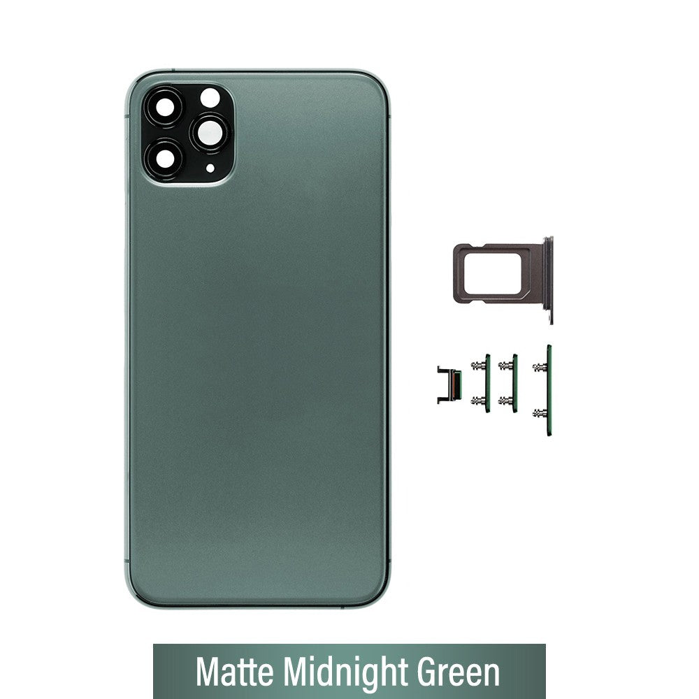 Rear Housing for iPhone 11 Pro Max (NO LOGO)-Midnight Green Rear Housing for iPhone 11 Pro Max (NO LOGO)-Midnight Green